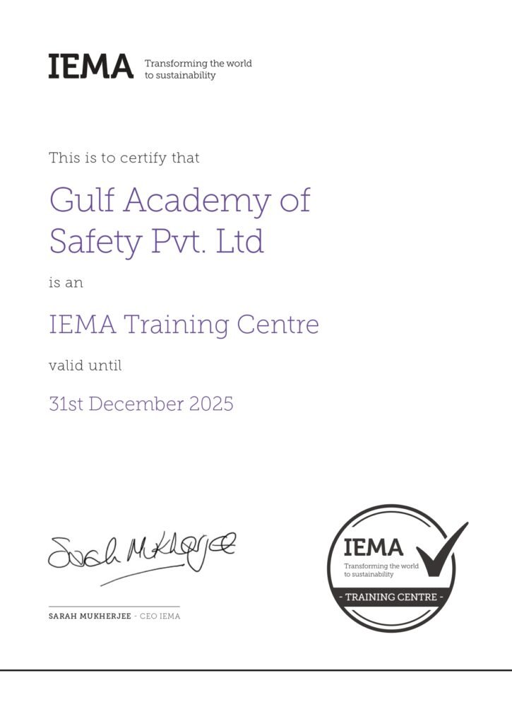 IEMA Certificate