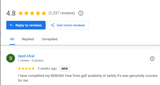 NEBOSH HSW