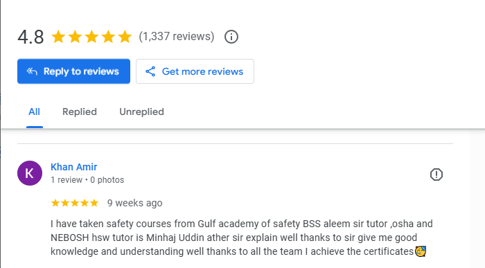 NEBOSH HSW
