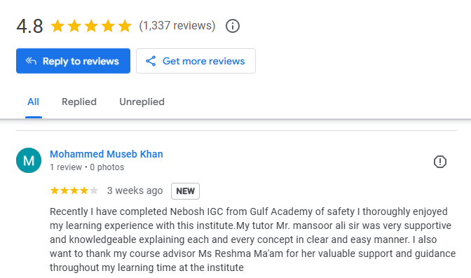NEBOSH IGC